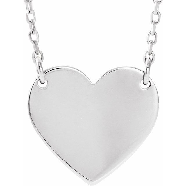 Engravable Heart Necklace