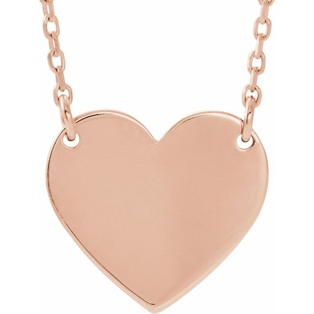 Engravable Heart Necklace