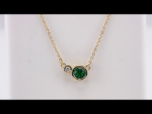 Accented Bezel-Set Necklace or Center