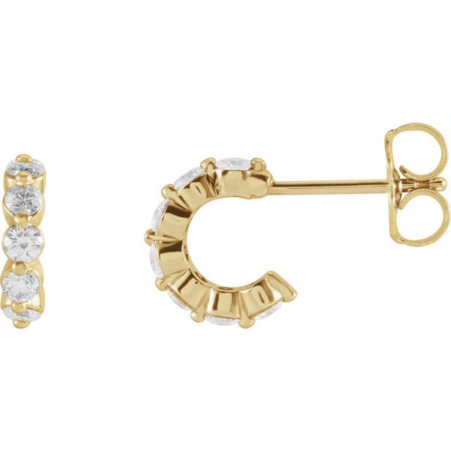 Accented Hoop Earrings