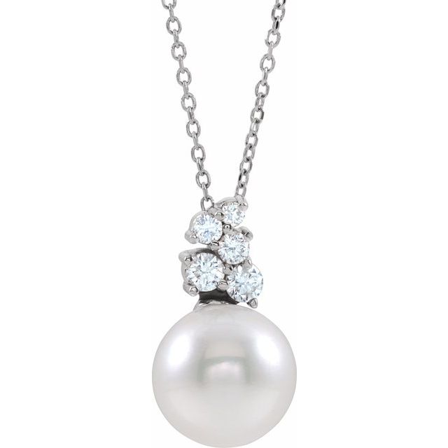 Pearl Cluster Necklace or Pendant