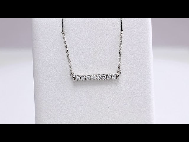 French-Set Bar Necklace or Center