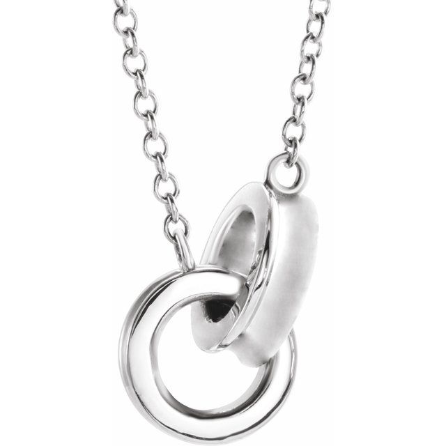 Interlocking Circle Necklace or Center