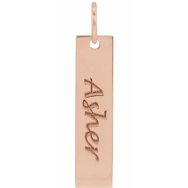 Engravable Bar Necklace or Pendant