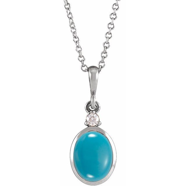 Cabochon Bezel-Set Necklace or Pendant