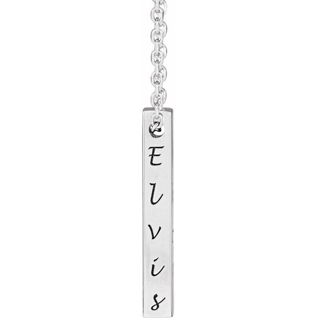 Engravable Bar Necklace or Pendant