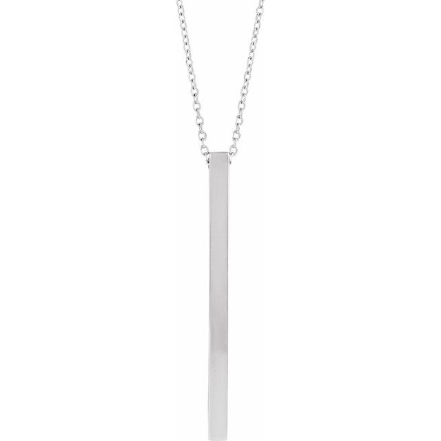 Engravable Bar Necklace or Pendant