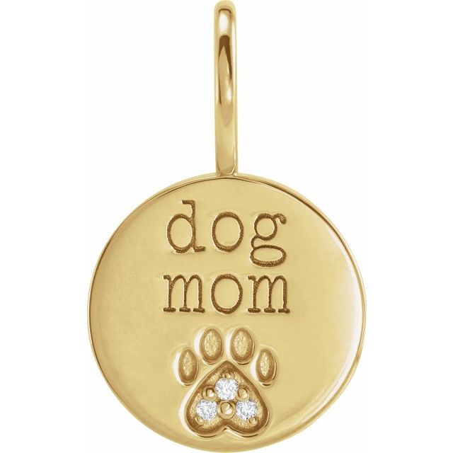 Engraved Paw Print Charm/Pendant