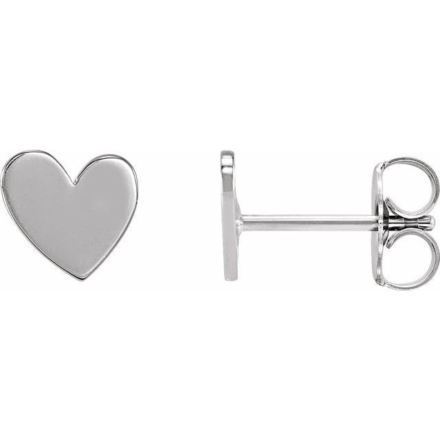 Asymmetrical Heart Earrings