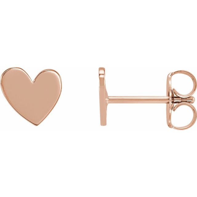 Asymmetrical Heart Earrings