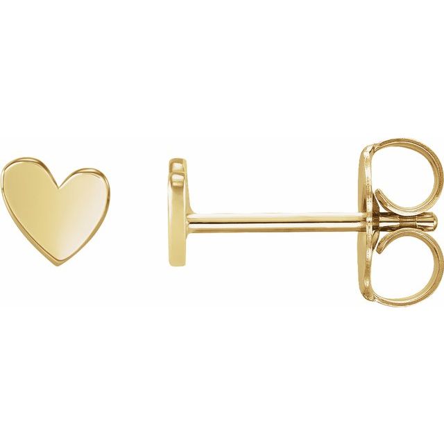 Asymmetrical Heart Earrings