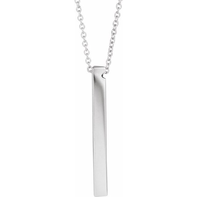 Engravable Bar Necklace or Pendant