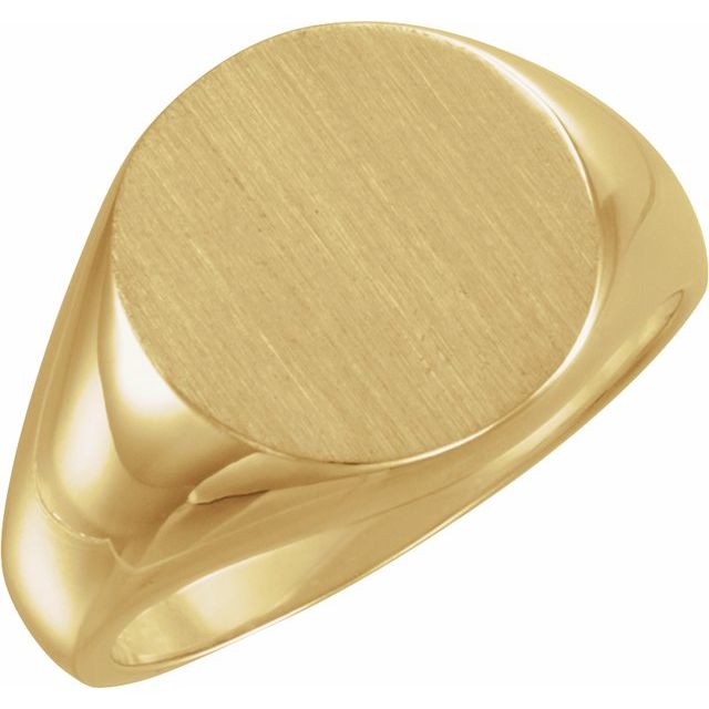 Round Signet Ring