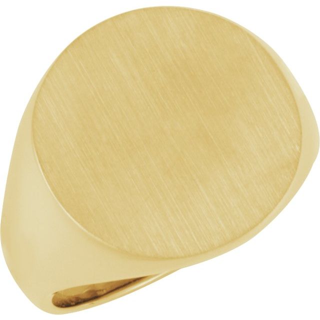 Round Signet Ring