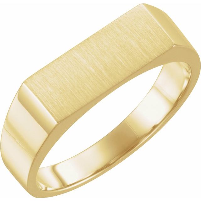 Rectangle Signet Ring