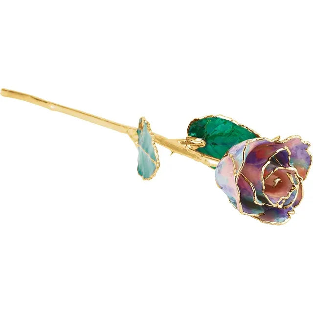 Lacquered Multi-Color Rose