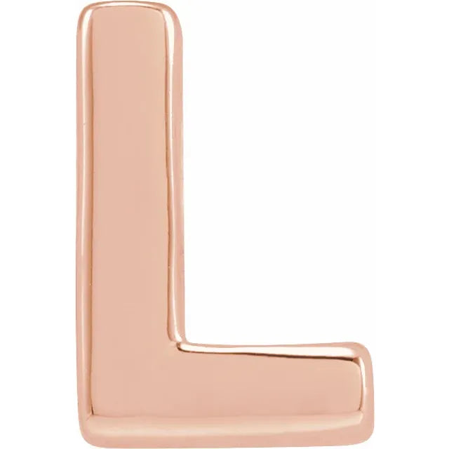 14K Rose Gold letter for Brooke