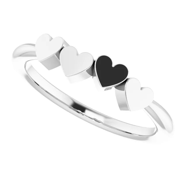 Family Hearts Ring