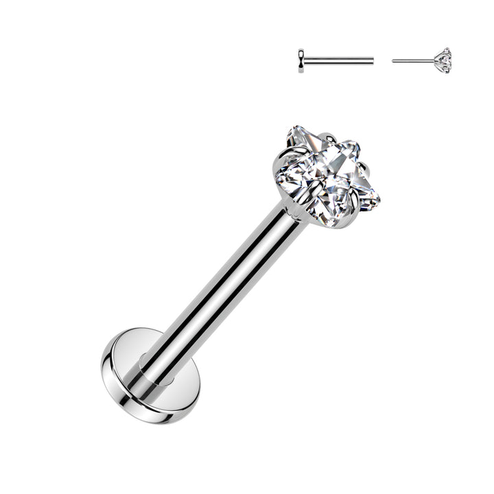 Flatback Star Single Stud 3mm