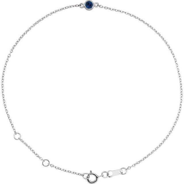 Bezel-Set Link Bracelet