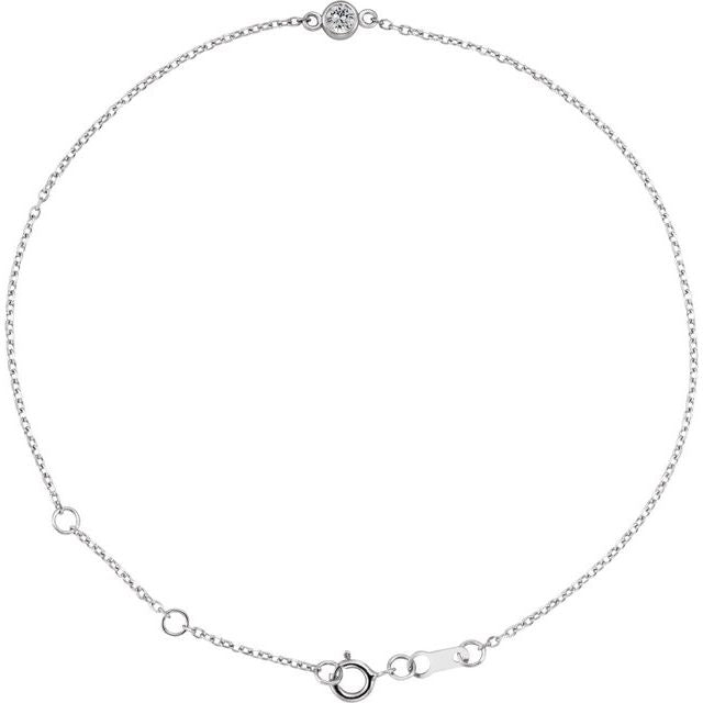 Bezel-Set Link Bracelet