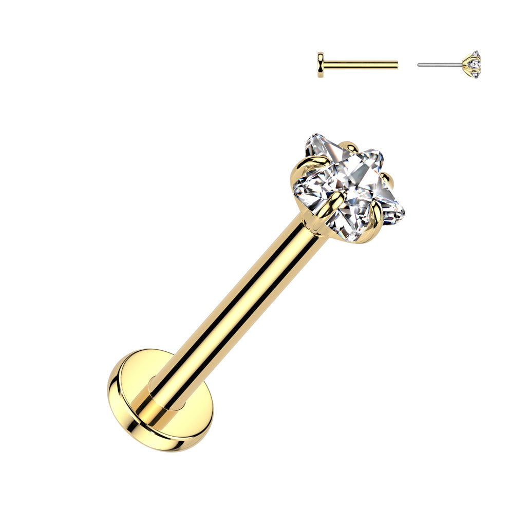 Flatback Star Single Stud 3mm