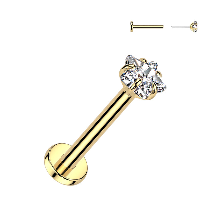 Flatback Star Single Stud 3mm