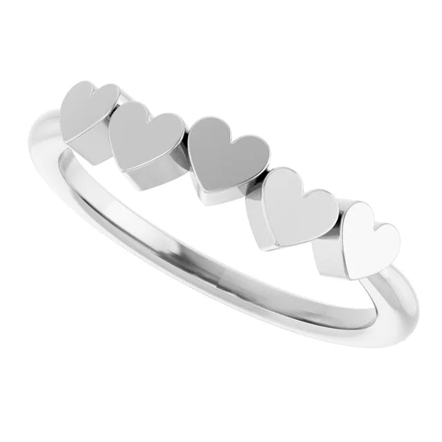 Family Hearts Ring