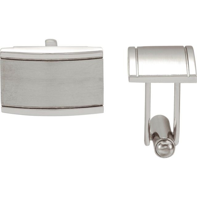 Stainless Steel Rectangular Cuff Links