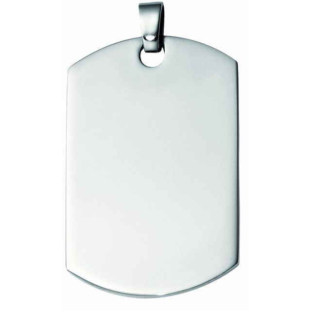 Engravable Dog Tag Pendant