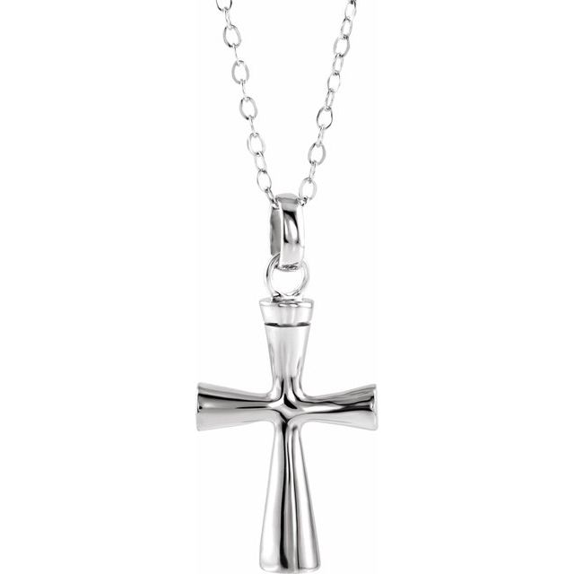 Cross Ash Holder Necklace or Pendant