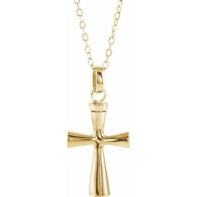 Cross Ash Holder Necklace or Pendant