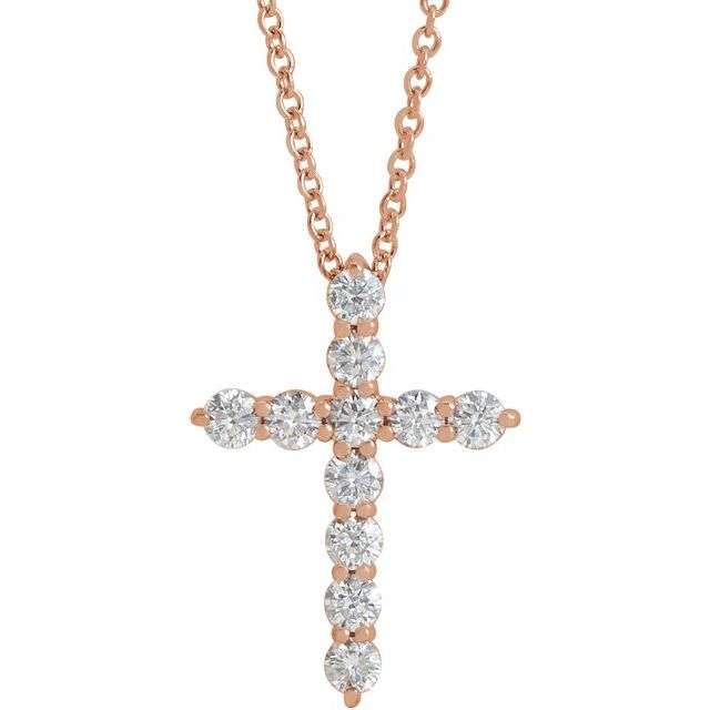 Accented Cross Necklace or Pendant