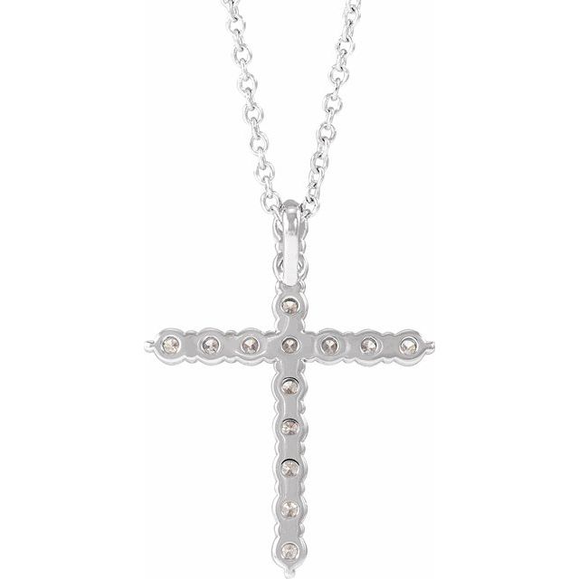 Accented Cross Necklace or Pendant