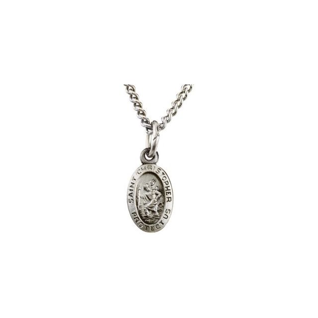 St. Christopher Medal Necklace or Pendant