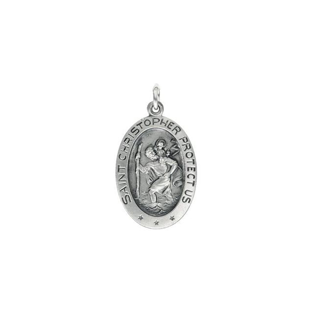 St. Christopher Medal Necklace or Pendant