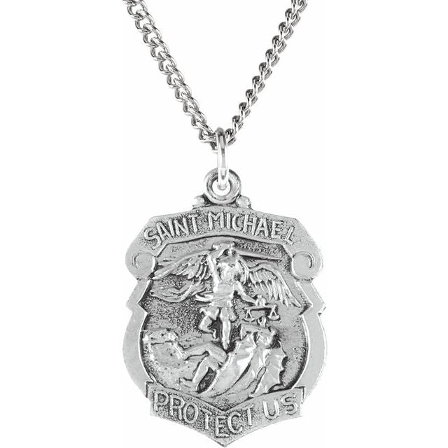 St. Michael Medal Necklace or Pendant