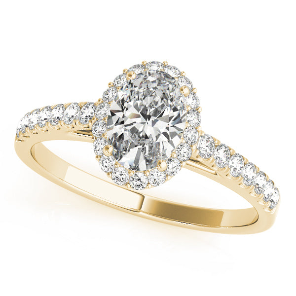 Halo Diamond Engagement Ring