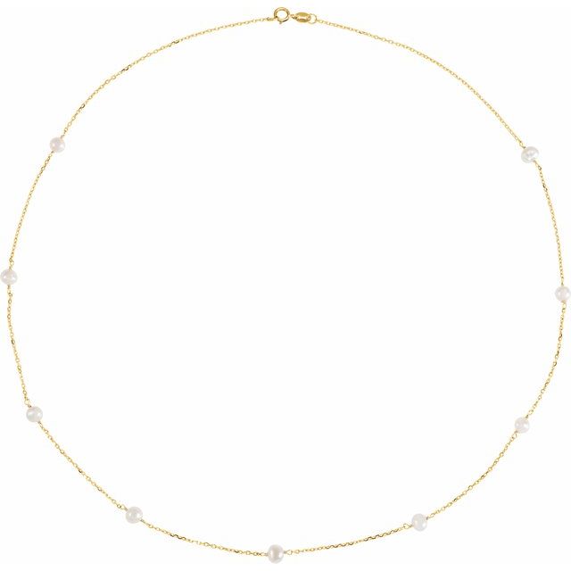 Pearl Station Necklace