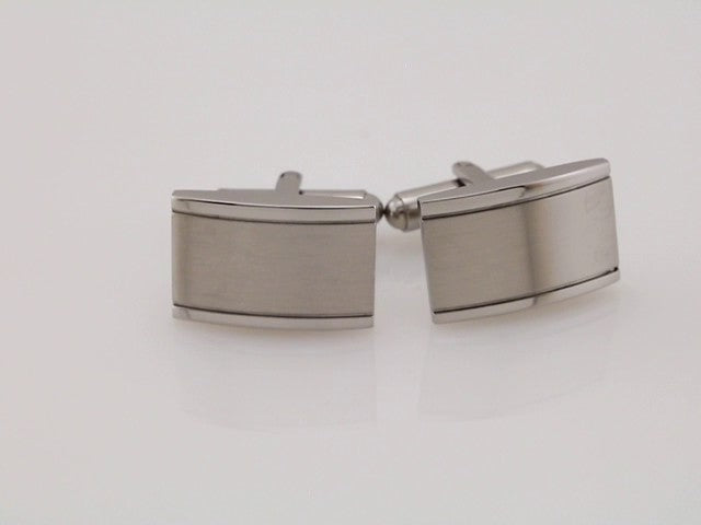 Stainless Steel Rectangular Cuff Links