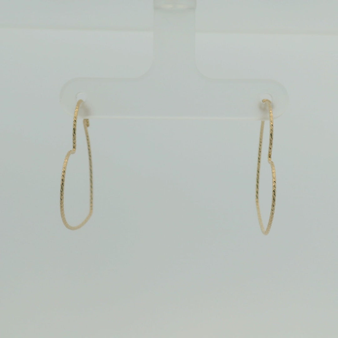 Gold-filled Heart Hoop Earrings