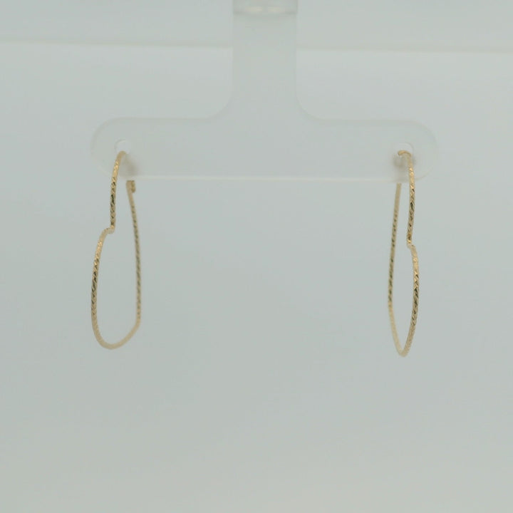 Gold-filled Heart Hoop Earrings