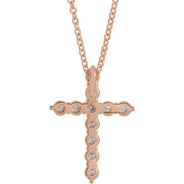 Accented Cross Necklace or Pendant