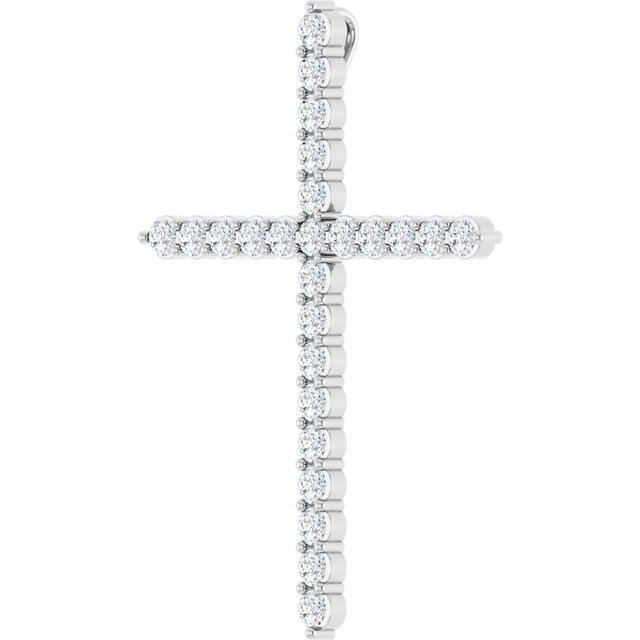 Accented Cross Necklace or Pendant