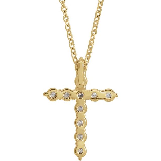 Accented Cross Necklace or Pendant