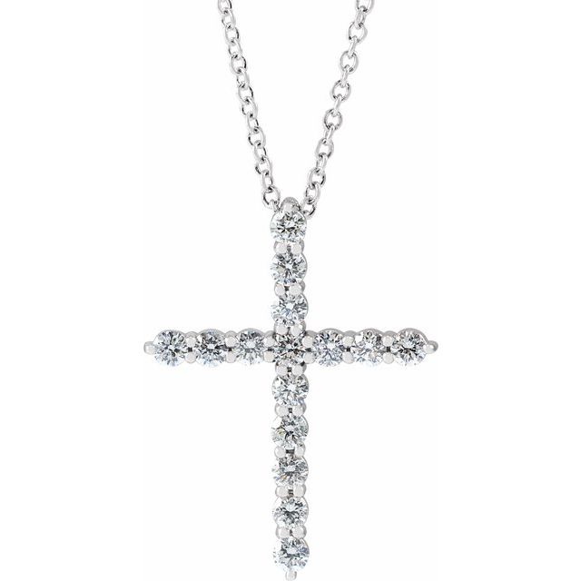 Accented Cross Necklace or Pendant