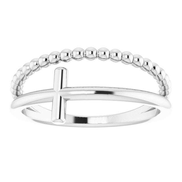 Negative Space Cross Ring