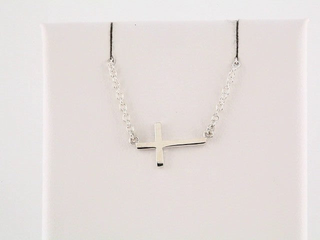 Sideways Cross Necklace